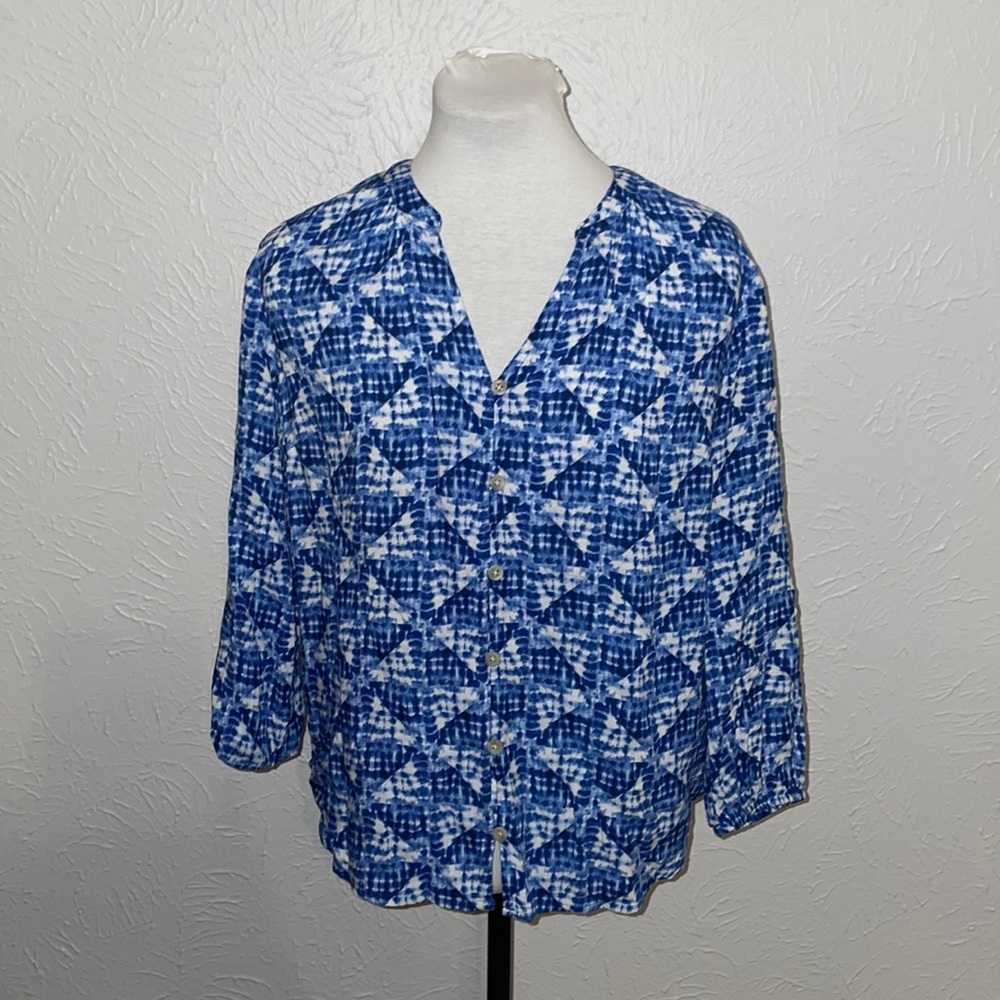 Sonoma Tie Dye Look Blouse Small